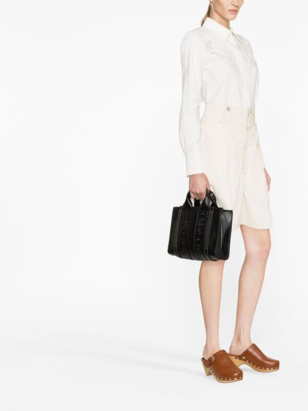 Chloé Small Woody leather tote bag - Image 2