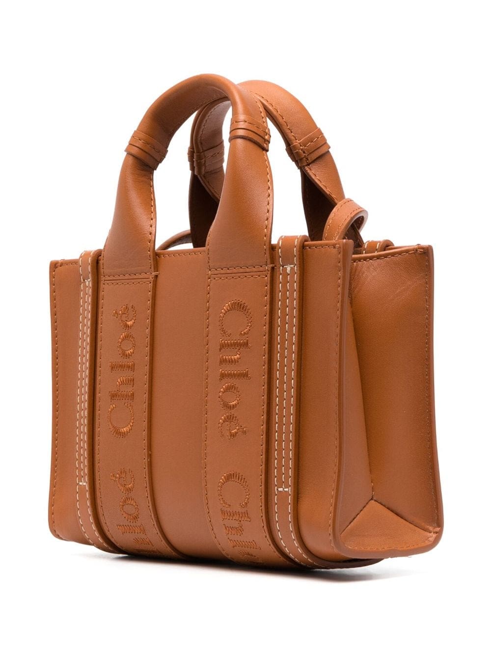 Chloé Woody leather tote bag - Image 4