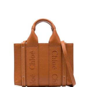 Chloé Woody leather tote bag