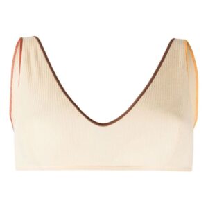 Baserange Pam ribbed organic-cotton bra