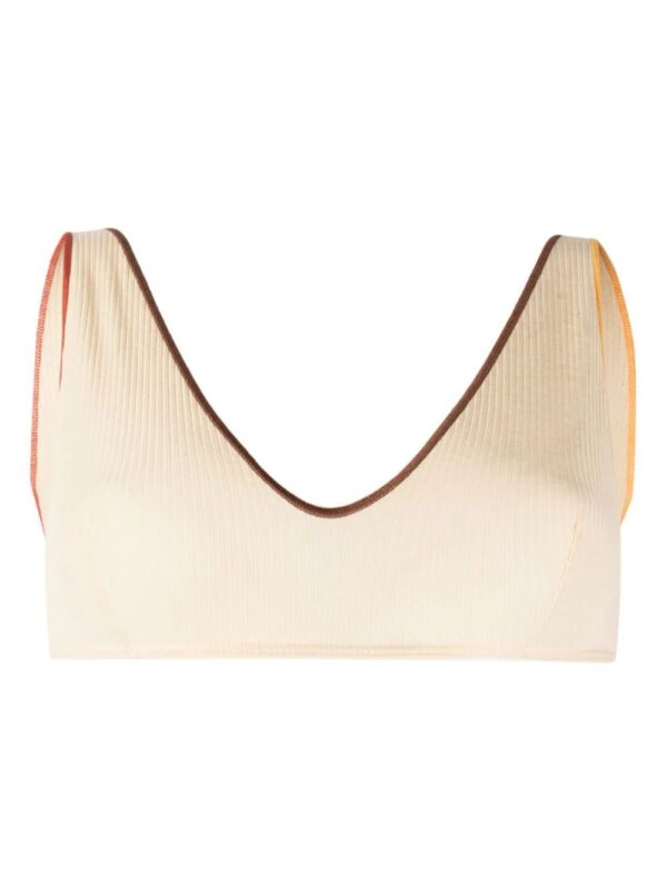 Baserange  Pam ribbed organic-cotton bra