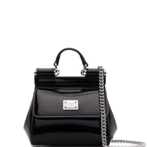 Dolce & Gabbana logo-plaque leather mini bag