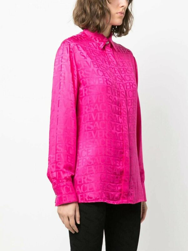 Versace  Allover-print satin shirt - Image 3
