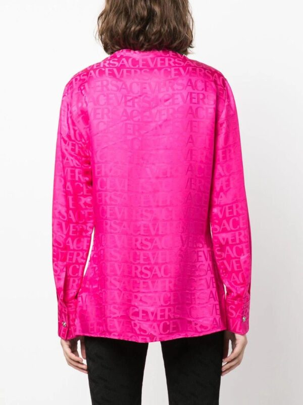 Versace  Allover-print satin shirt - Image 4