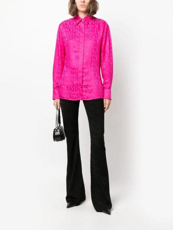 Versace  Allover-print satin shirt - Image 2