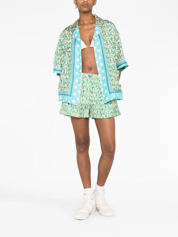 Versace  Allover Polka Dot-print silk shirt - Image 2