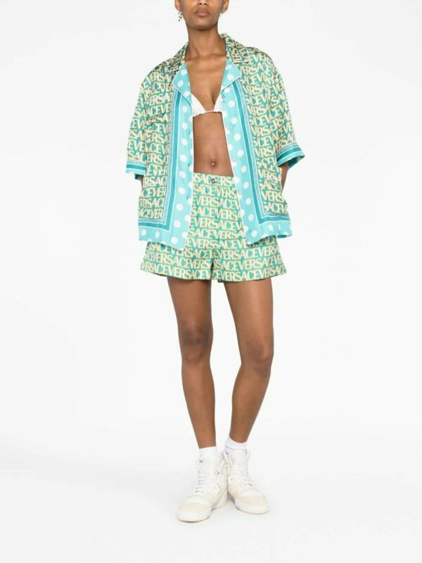Versace  Allover Polka Dot-print silk shirt - Image 2