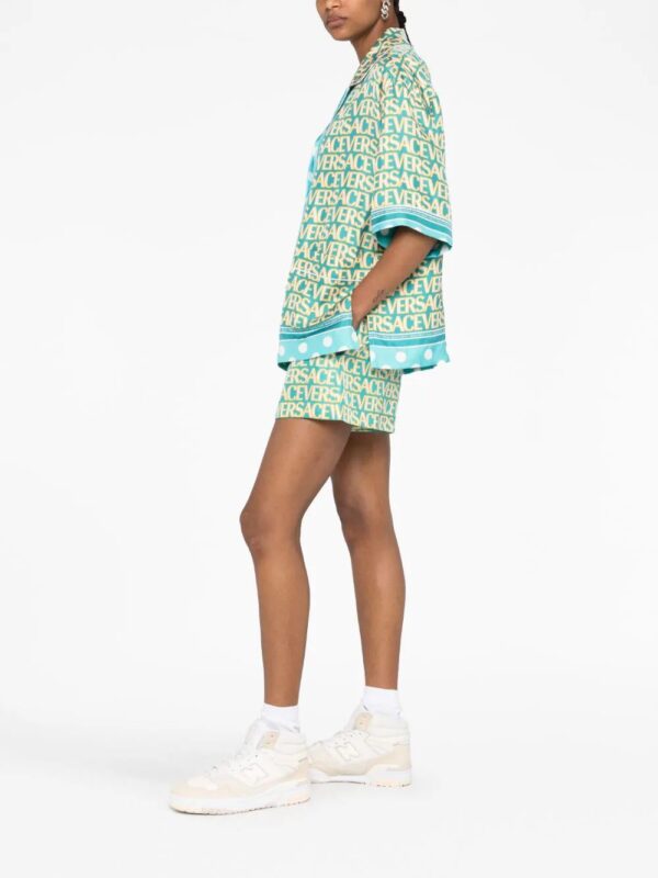Versace  Allover Polka Dot-print silk shirt - Image 4