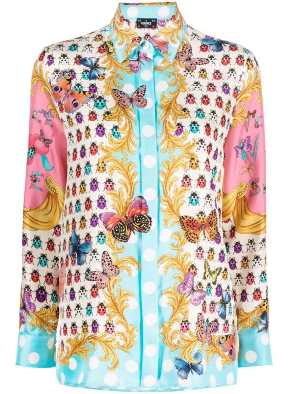 Versace  Butterflies silk shirt