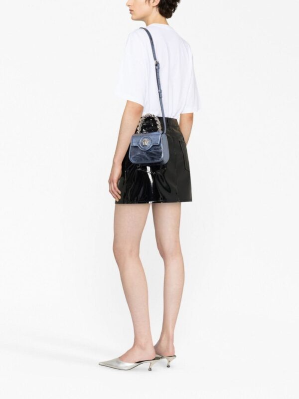 Versace La Medusa metallic leather mini bag - Image 2