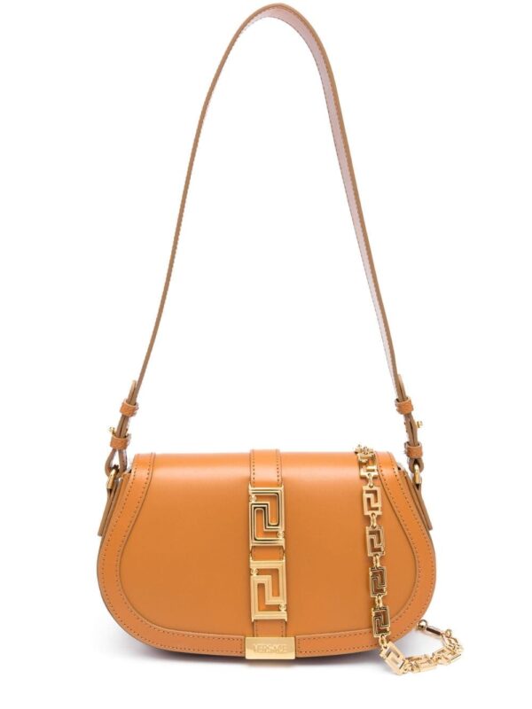 Versace Greca Goddess leather shoulder bag