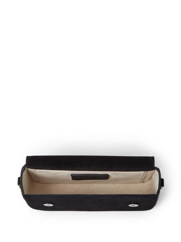 Karl Lagerfeld IKON/K small-flap suede shoulder bag - Image 4