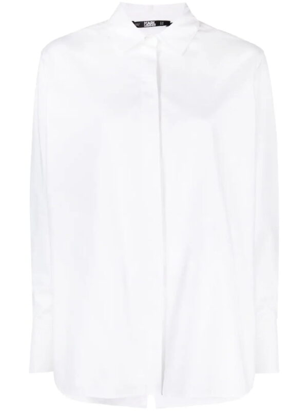 Karl Lagerfeld  long-sleeve organic cotton shirt