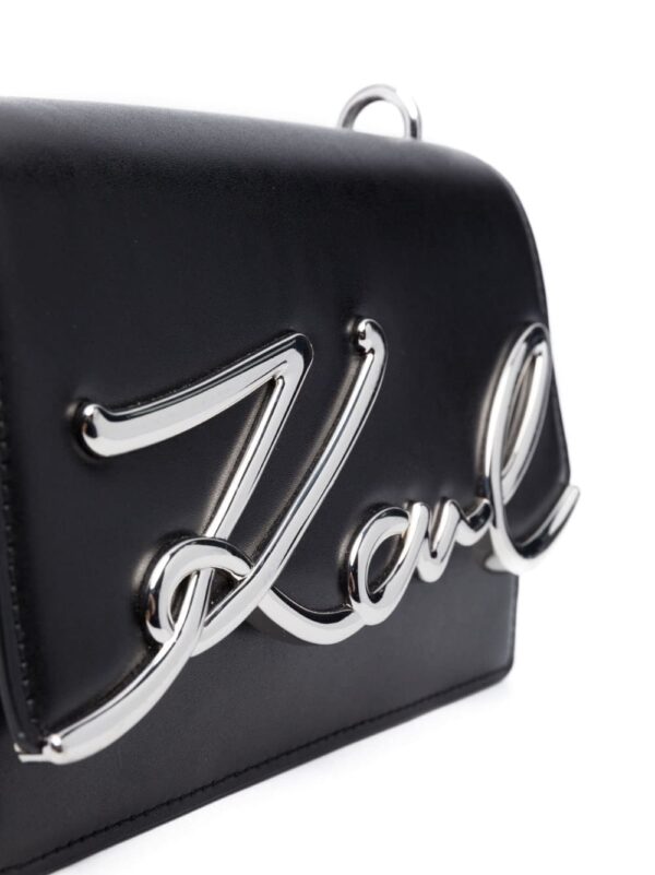 Karl Lagerfeld Signature leather shoulder bag - Image 4
