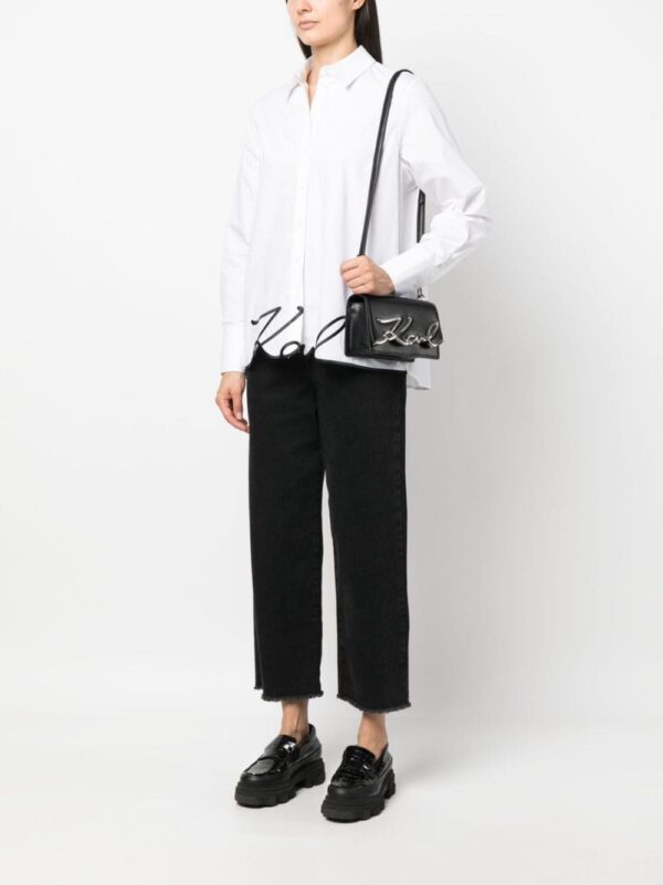 Karl Lagerfeld Signature leather shoulder bag - Image 2