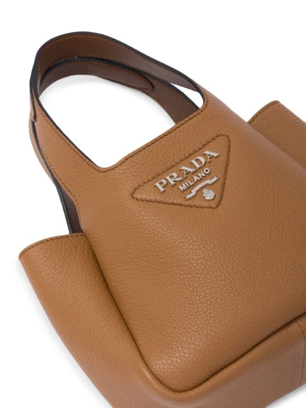 Prada logo-plaque tote bag - Image 5