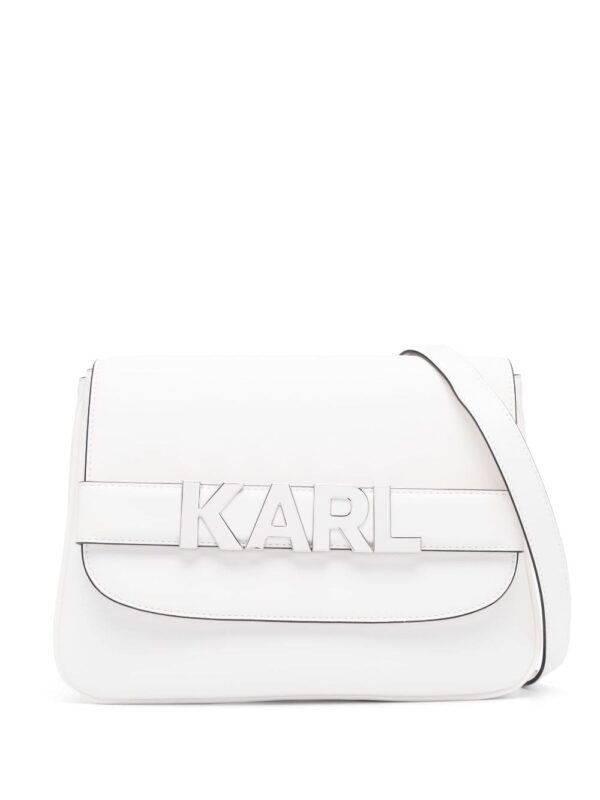 Karl Lagerfeld K/Letters logo-plaque shoulder bag