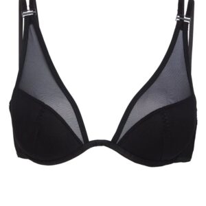 Karl Lagerfeld  sheer demi-cup bra