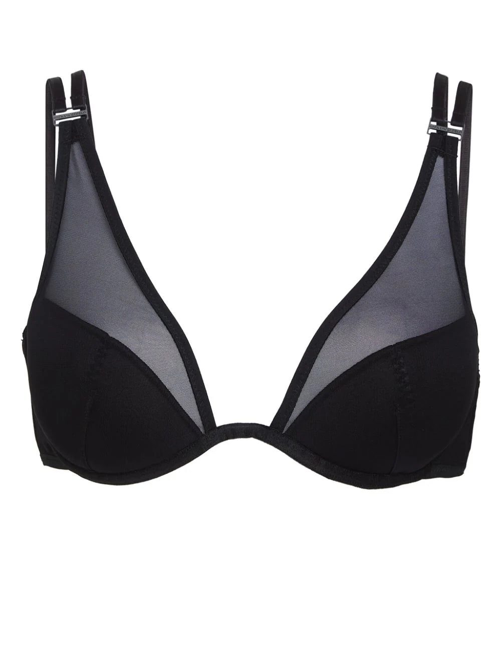 Karl Lagerfeld sheer demi-cup bra