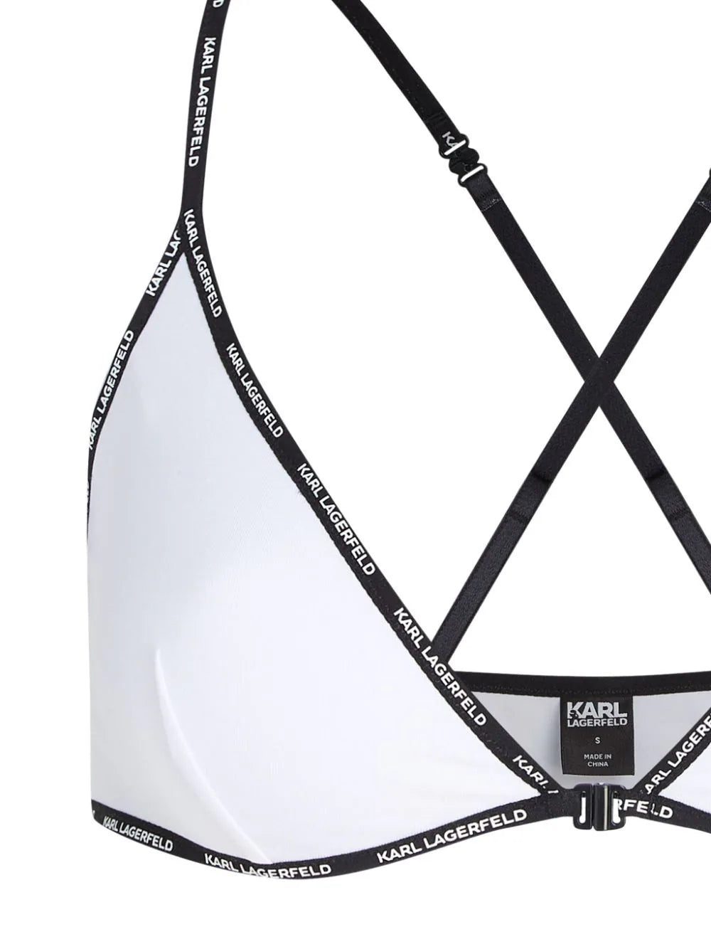 Karl Lagerfeld mini logo cotton triangle bra - Image 2