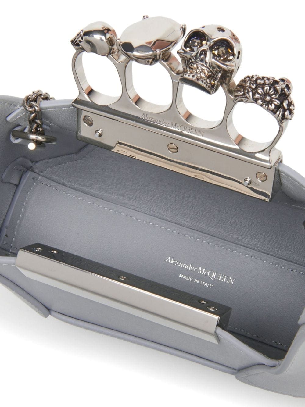 Alexander McQueen mini The Jewelled leather tote bag - Image 4