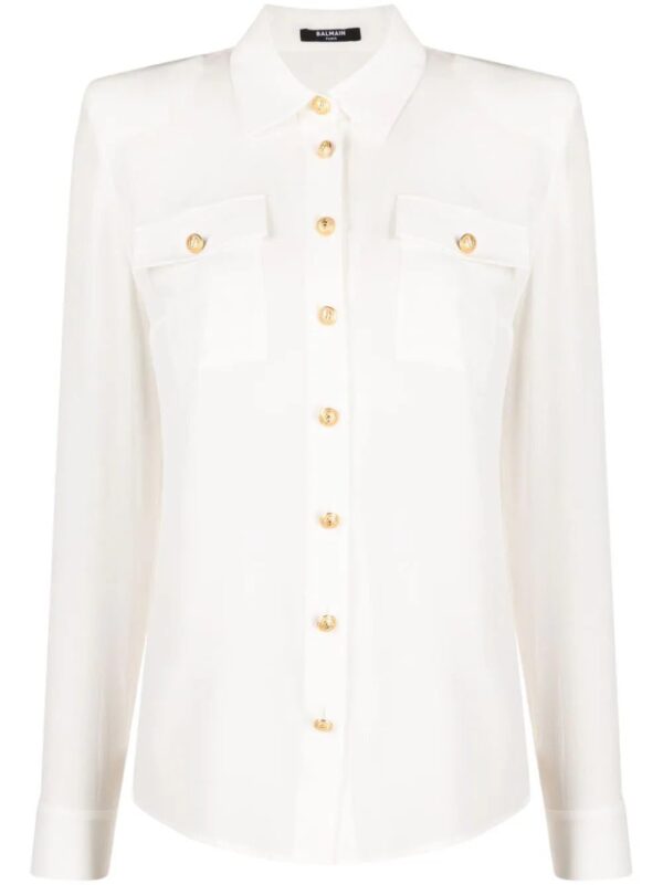 Balmain  silk crepe de chine shirt