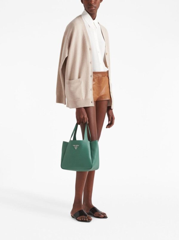 Prada logo-plaque tote bag - Image 2
