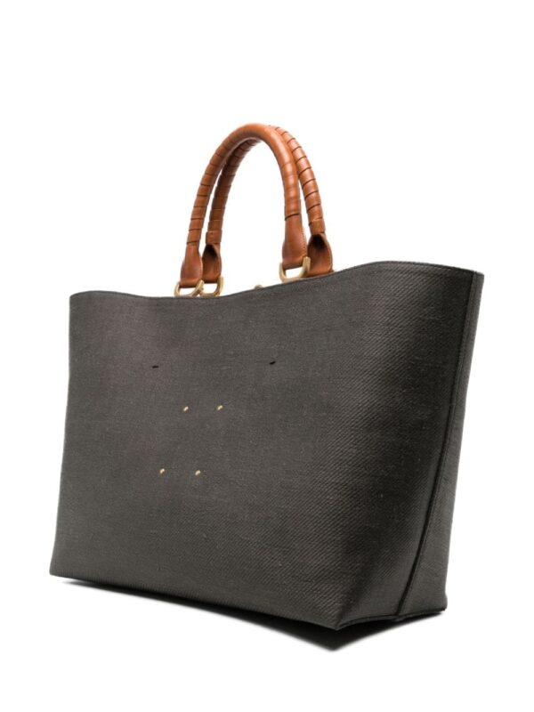 Chloé Marcie linen tote bag - Image 3