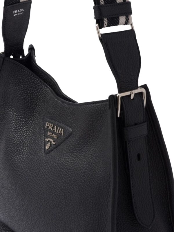Prada triangle-logo hobo shoulder bag - Image 5