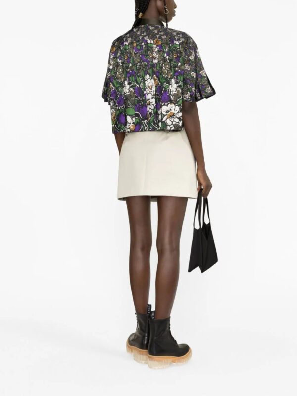 sacai  floral-print cropped shirt - Image 4