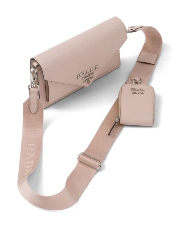 Prada logo-plaque mini shoulder bag - Image 5