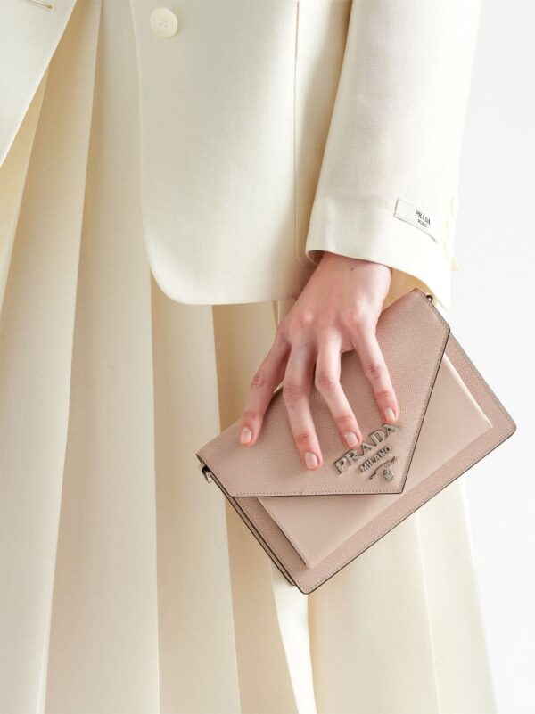 Prada logo-plaque mini shoulder bag - Image 3