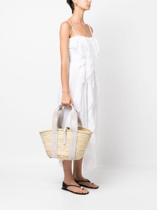 Chloé Sense straw beach bag - Image 2