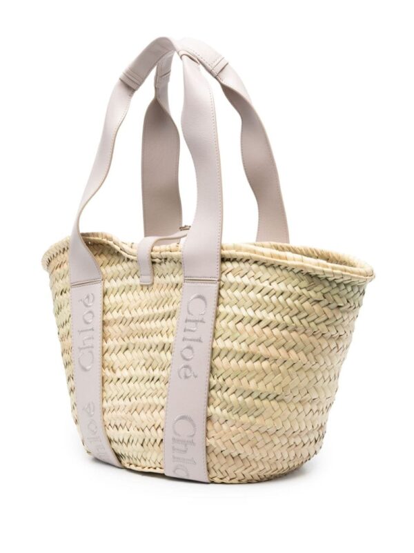 Chloé Sense straw beach bag - Image 3