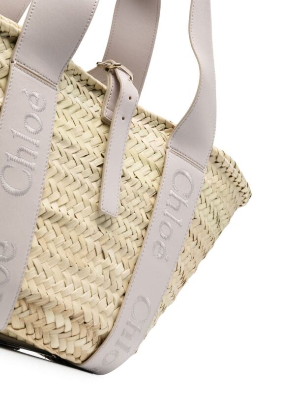 Chloé Sense straw beach bag - Image 4