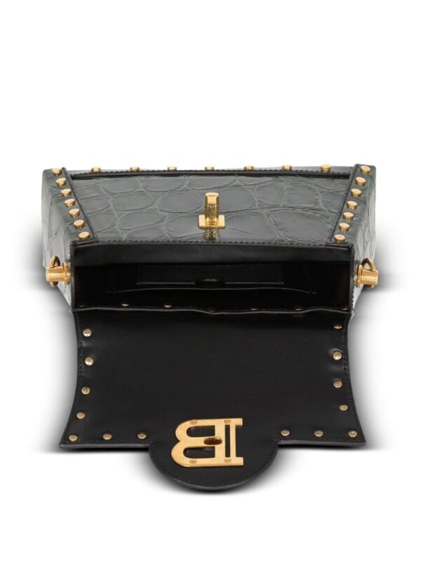 Balmain B-buzz crocodile-embossed shoulder bag - Image 5