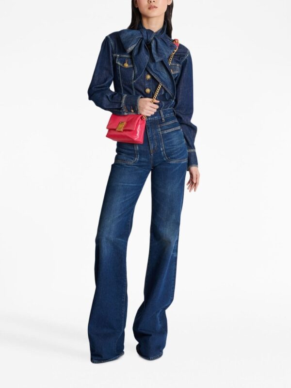Balmain mini 1945 Soft leather shoulder bag - Image 2