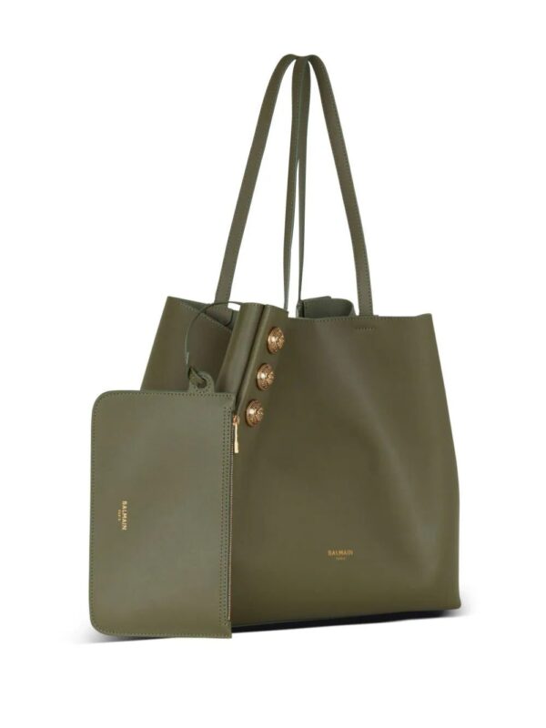 Balmain  Embleme leather tote bag - Image 5