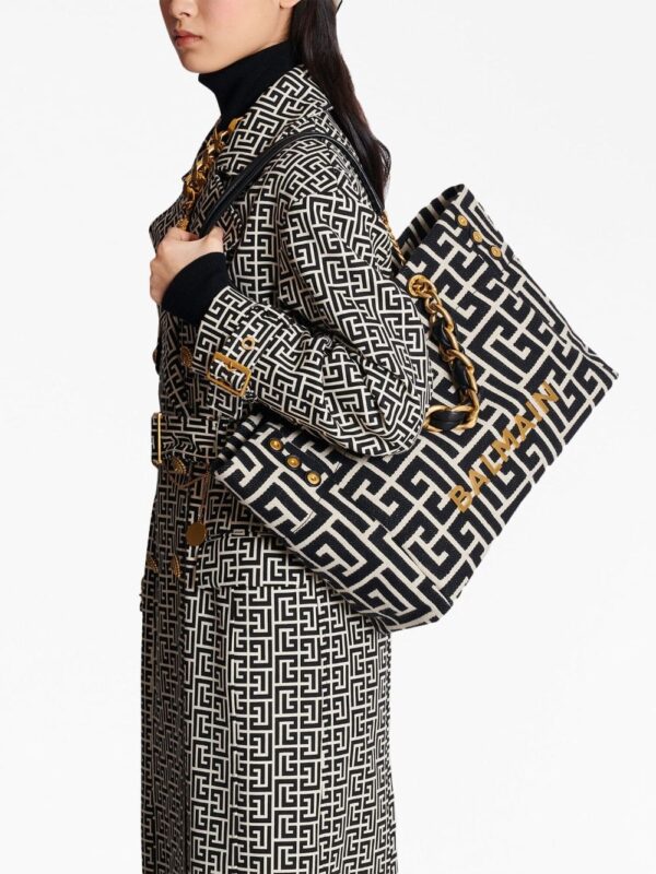 Balmain logo-plaque tote bag - Image 3
