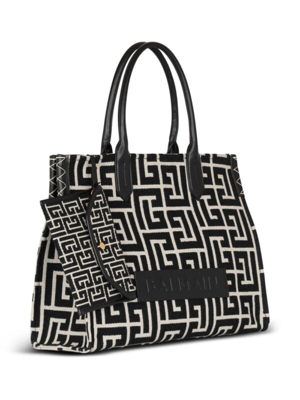 Balmain monogram-jacquard medium shopper bag - Image 5