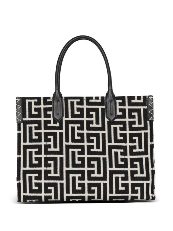 Balmain monogram-jacquard medium shopper bag - Image 4