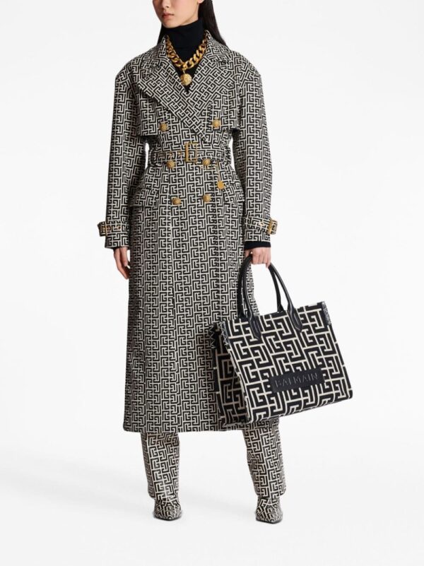 Balmain monogram-jacquard medium shopper bag - Image 2