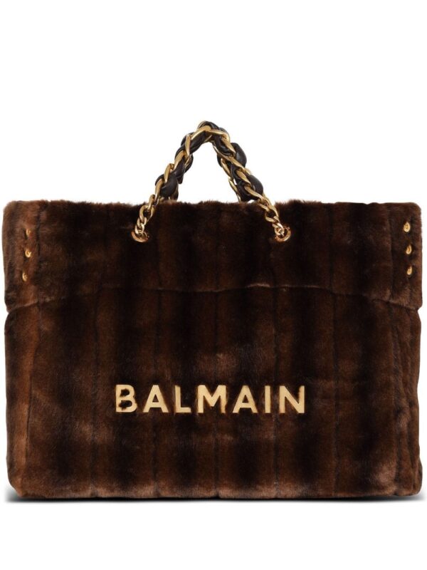 Balmain lambskin medium tote bag