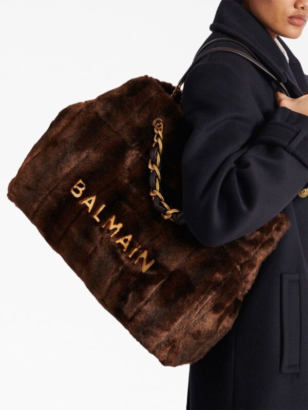 Balmain lambskin medium tote bag - Image 3