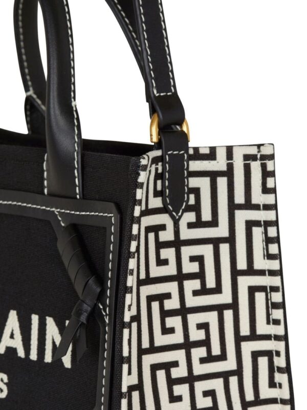 Balmain B-Army  logo-embroidered tote bag - Image 4