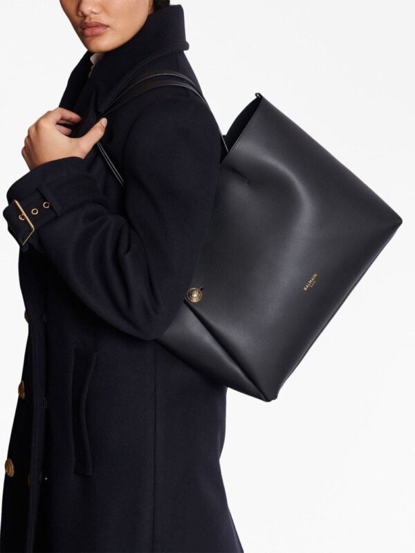 Balmain Emblème leather tote bag - Image 2