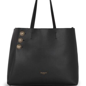 Balmain Emblème leather tote bag