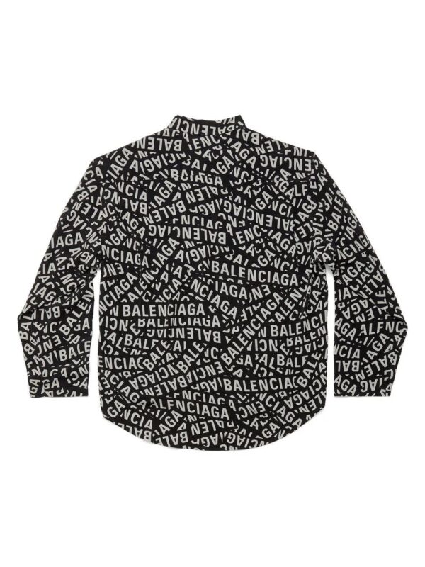 Balenciaga  logo-print long-sleeved shirt - Image 2