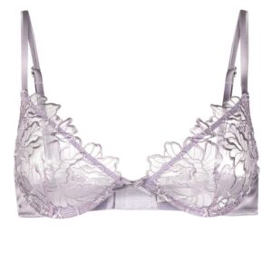 Fleur Du Mal  Whitney floral embroidery bra