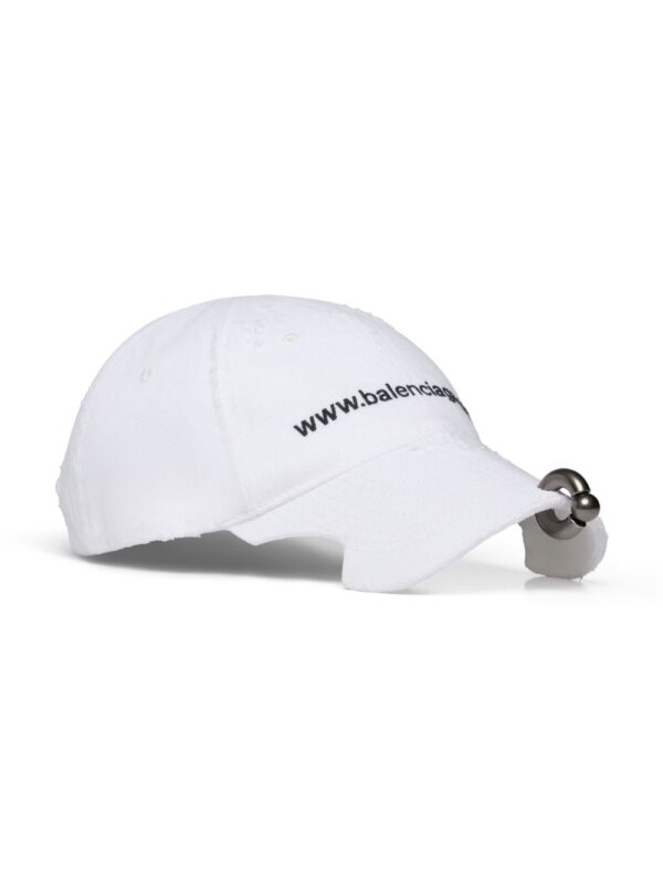 Balenciaga embroidered-logo six-panel cap - Image 3